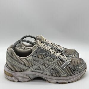 Womens Size 9.5 Asics Gel-1130 Cream Pure Silver Athletic Sneakers 1202A164-107